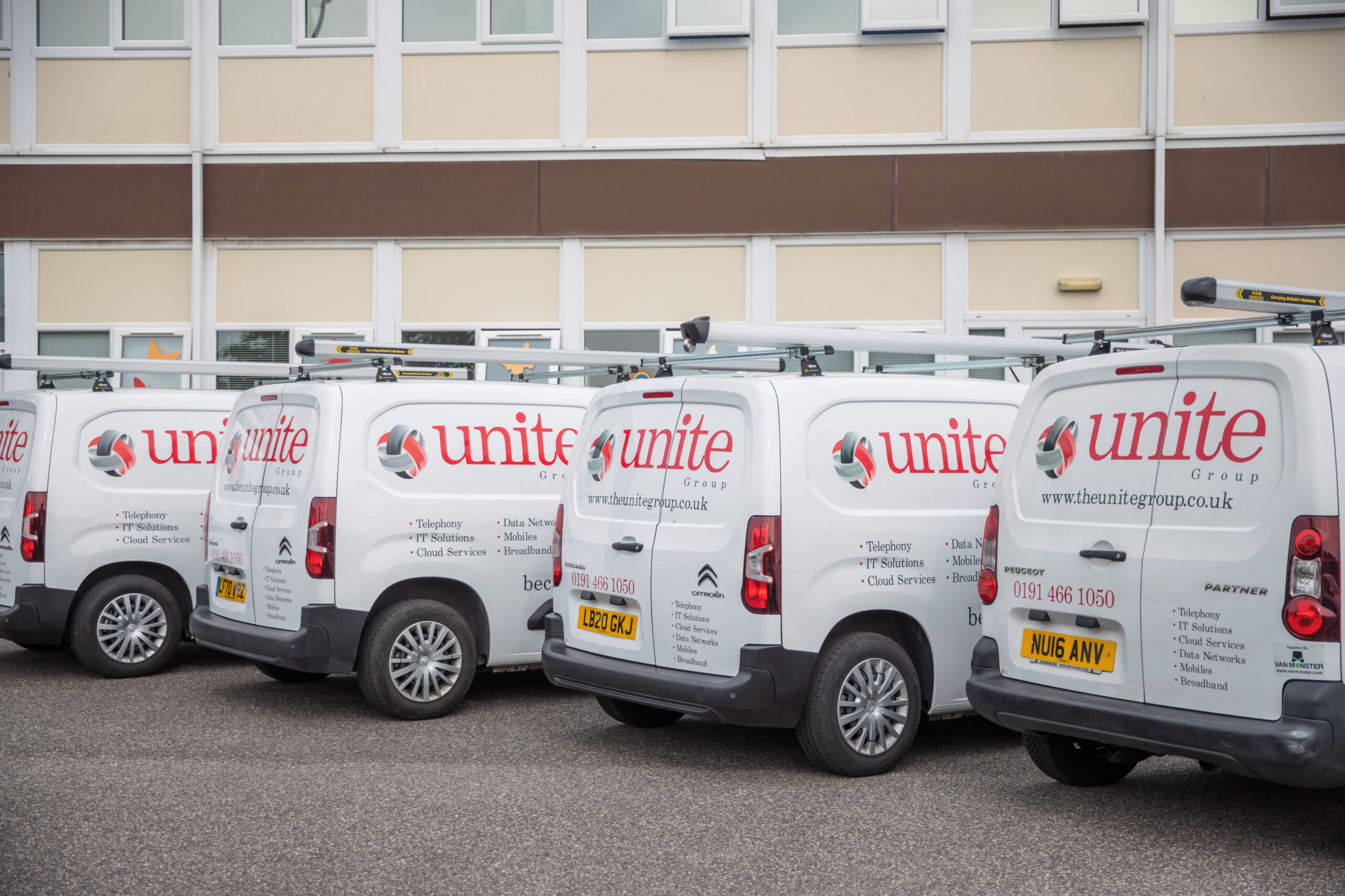 The Unite Group, business technology, our vans