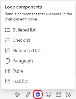 use loop components in teams