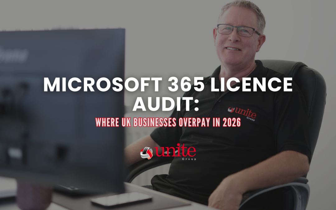 A Unite Group employee sat at a desk smiling -Microsoft 365 Licence Audit: Where UK Businesses Overpay in 2026